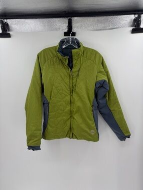 Mountain Hardware Women's Primaloft Reversible Jacket - Gray/Green - 8